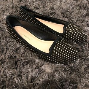 loeffler randall 7 Black Studded Flats